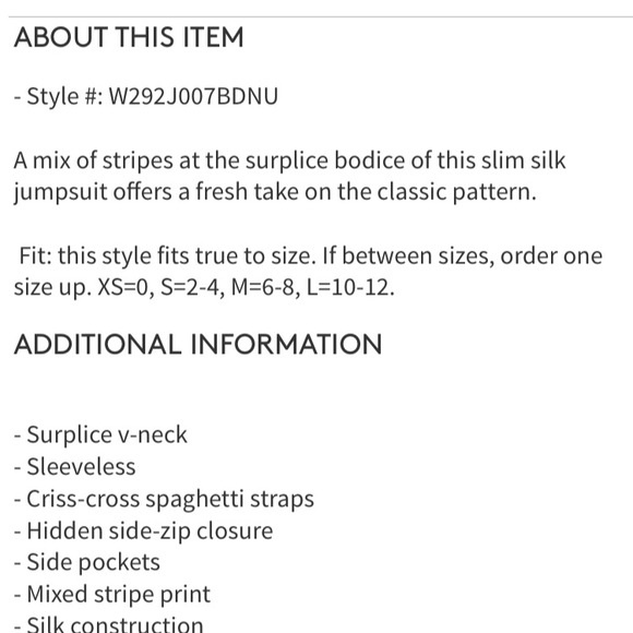 new Rag & Bone Felix jumpsuit 100% silk size 8 - Picture 7 of 12